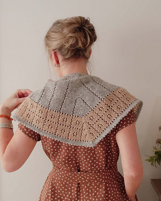 Flower Eyelet Shawl Knitting Pattern