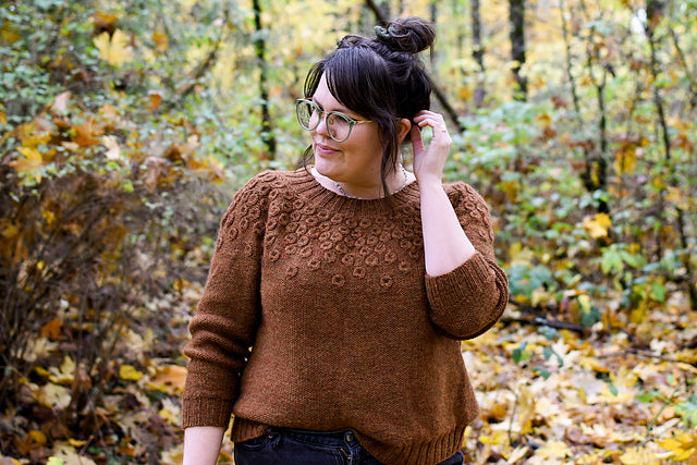 Raindrop Yoke Sweater Knitting Pattern