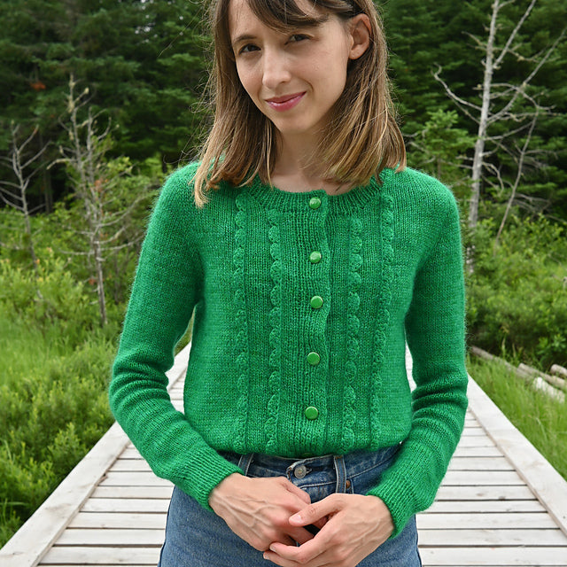Scalloped Edge Cardigan Knitting Pattern