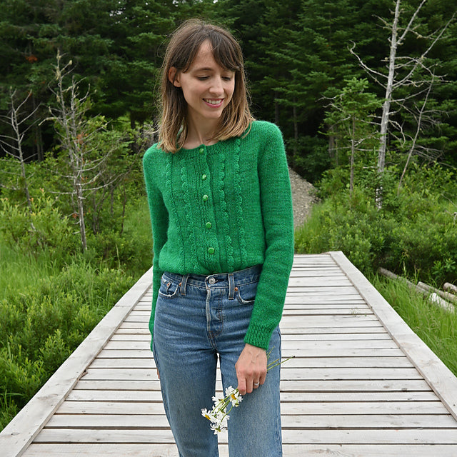 Scalloped Edge Cardigan Knitting Pattern