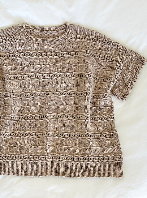 Breezy Boxy Tee Knitting Pattern