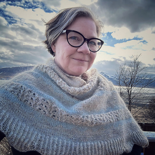Colorwork Lace Shawl Knitting Pattern