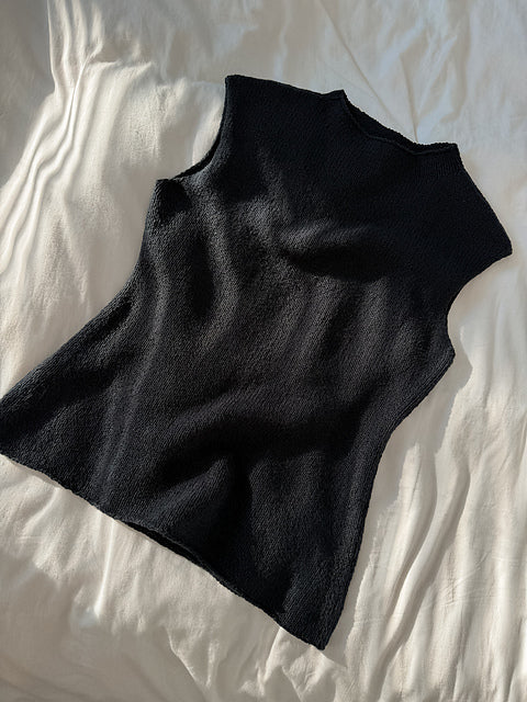 Minimal Sleeveless Top Knitting Pattern