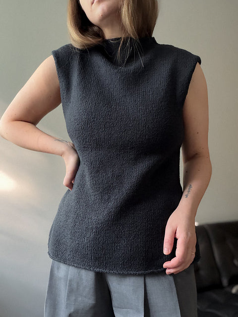 Minimal Sleeveless Top Knitting Pattern