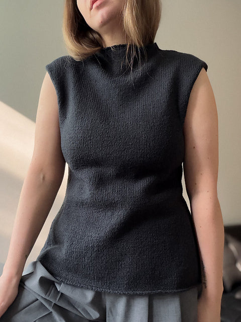 Minimal Sleeveless Top Knitting Pattern