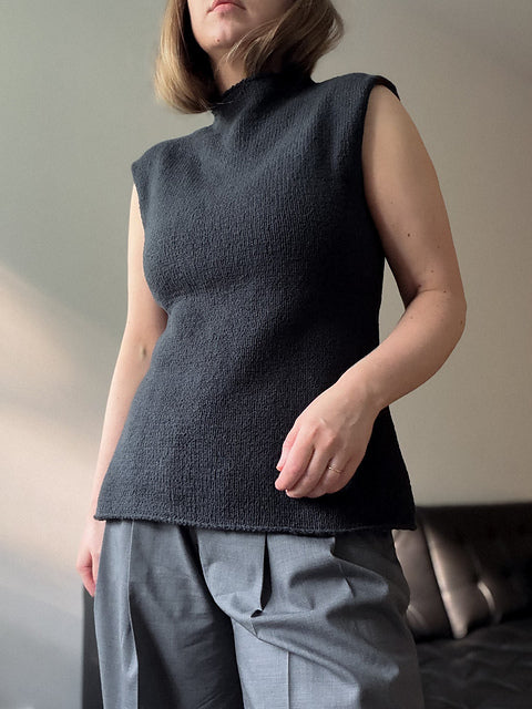 Minimal Sleeveless Top Knitting Pattern
