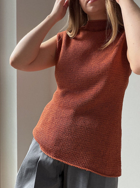 Minimal Sleeveless Top Knitting Pattern