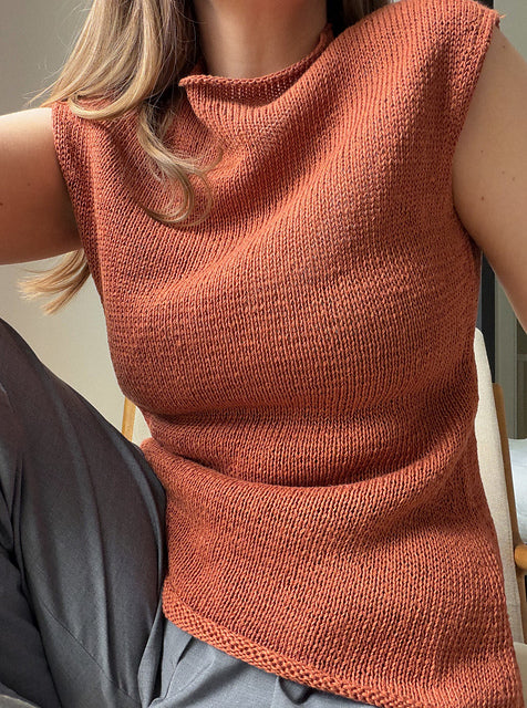 Minimal Sleeveless Top Knitting Pattern