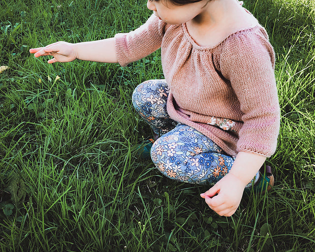 Flowy Kids Blouse Knitting Pattern