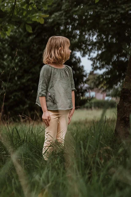 Flowy Kids Blouse Knitting Pattern