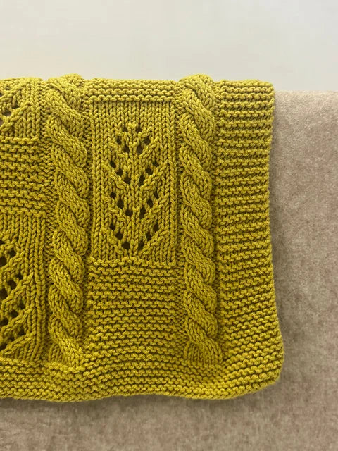 Baby Leaf Blanket Knitting Pattern
