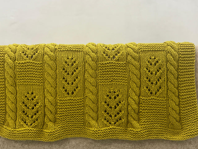 Baby Leaf Blanket Knitting Pattern