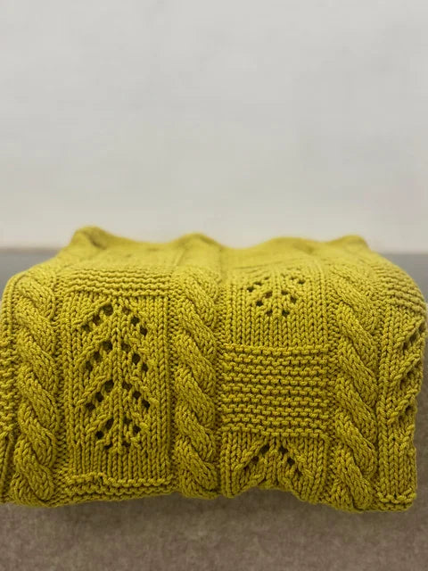 Baby Leaf Blanket Knitting Pattern