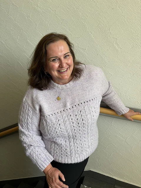 Lace Cable Sweater Knitting Pattern