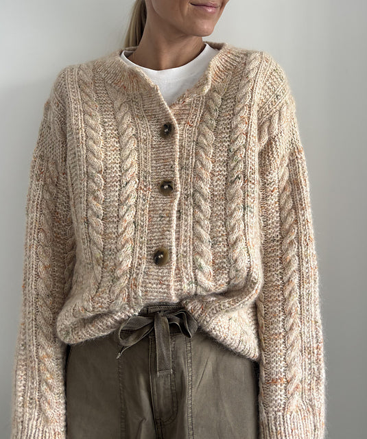 Oversized Cable Cardigan Knitting Pattern