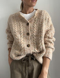 Oversized Cable Cardigan Knitting Pattern