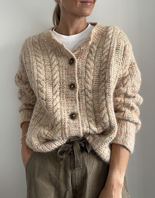 Oversized Cable Cardigan Knitting Pattern
