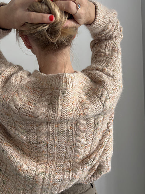 Oversized Cable Cardigan Knitting Pattern