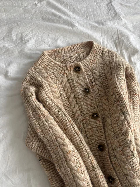 Oversized Cable Cardigan Knitting Pattern