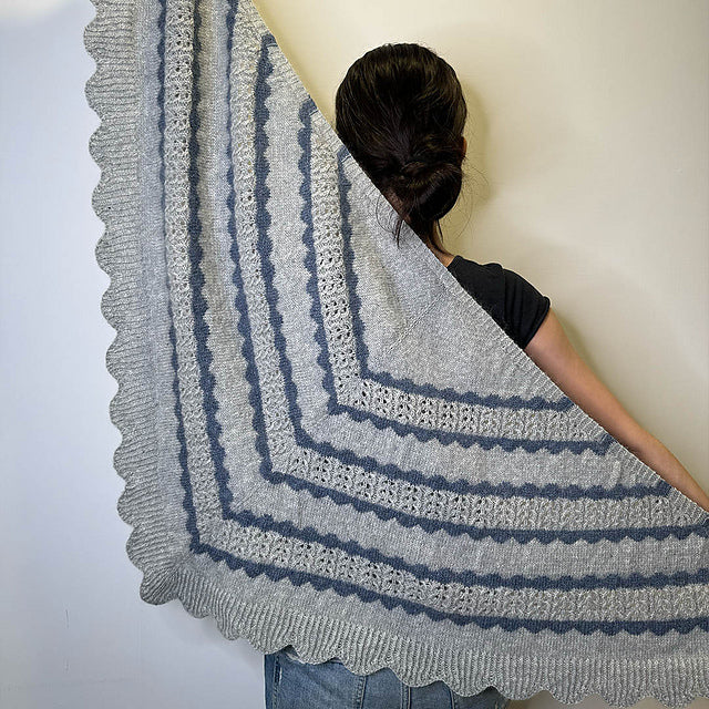 Colorwork Lace Shawl Knitting Pattern