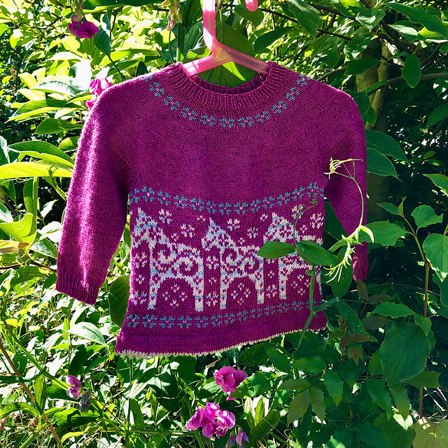 Kids Horse Sweater Knitting Pattern