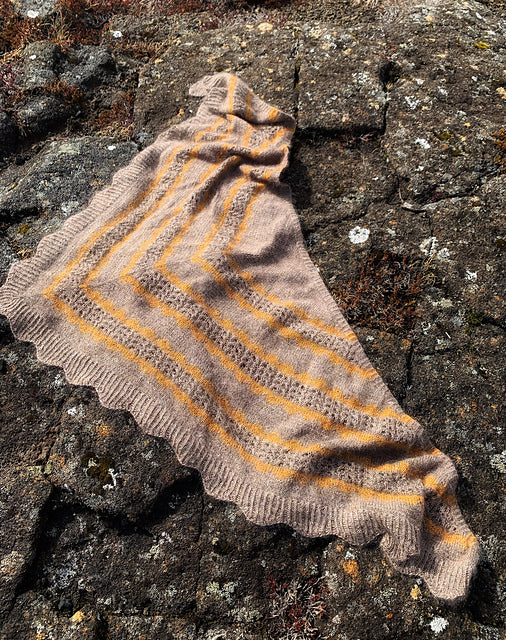 Colorwork Lace Shawl Knitting Pattern