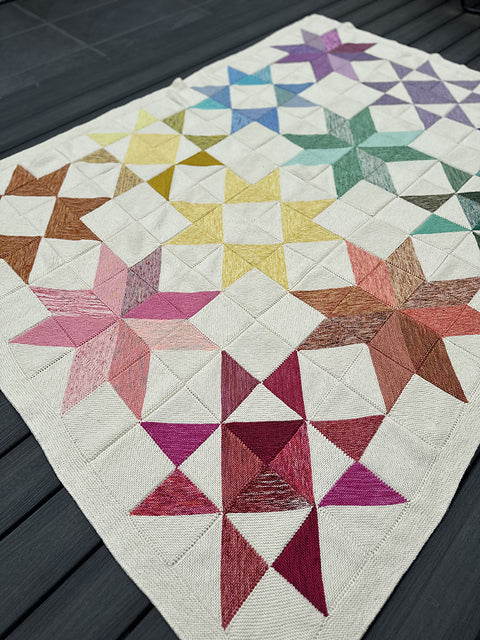 Modular Quilt Blanket Knitting Pattern