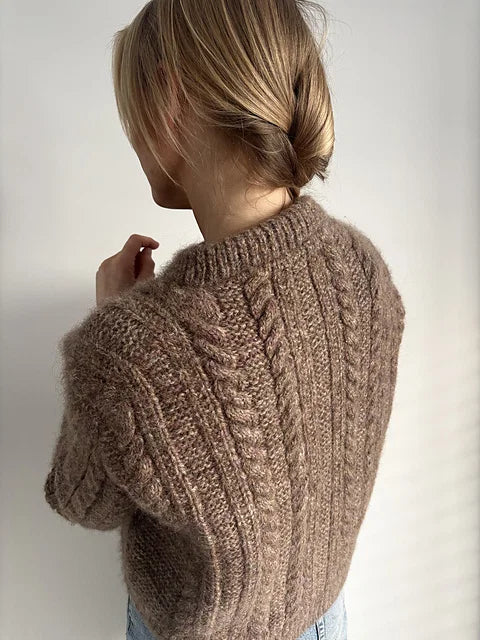 Cable Texture Sweater Knitting Pattern