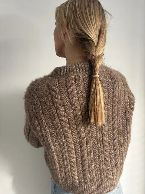 Cable Texture Sweater Knitting Pattern