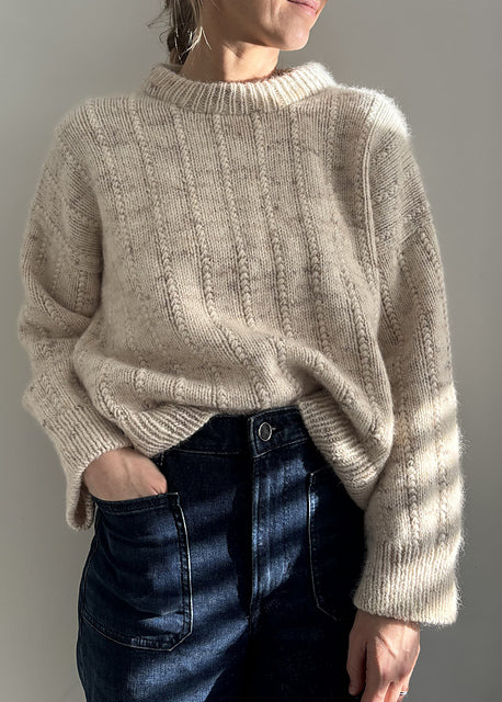 Cable Column Sweater Knitting Pattern