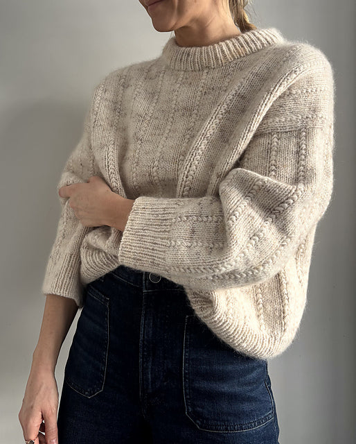 Cable Column Sweater Knitting Pattern