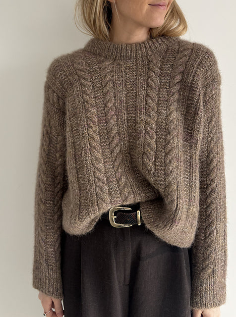Cable Texture Sweater Knitting Pattern