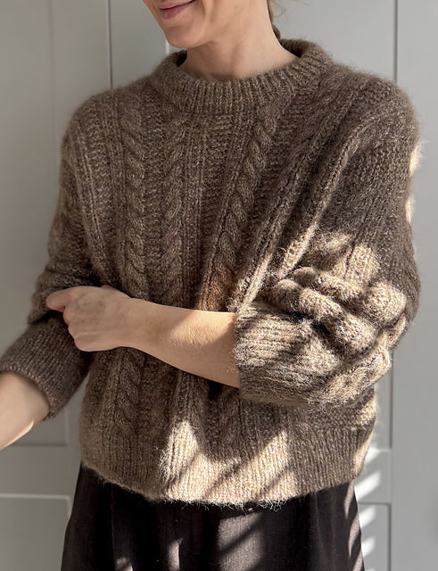 Cable Texture Sweater Knitting Pattern