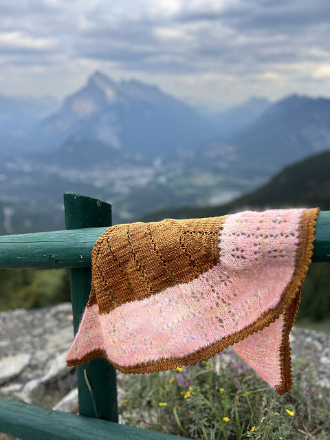 Flower Eyelet Shawl Knitting Pattern