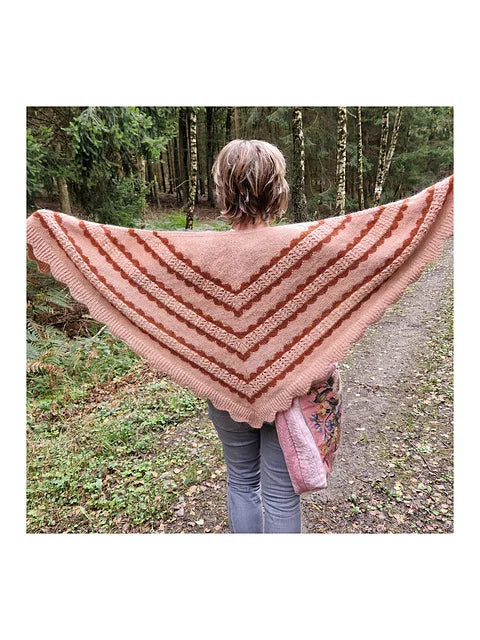 Colorwork Lace Shawl Knitting Pattern