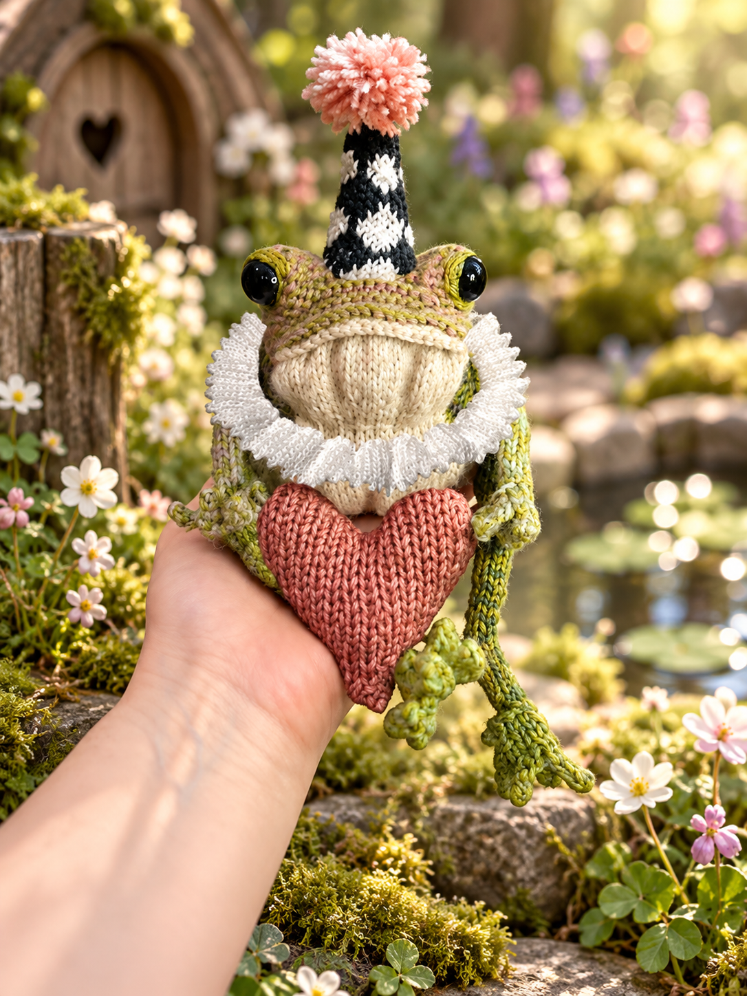 Toad Plush Knitting Pattern