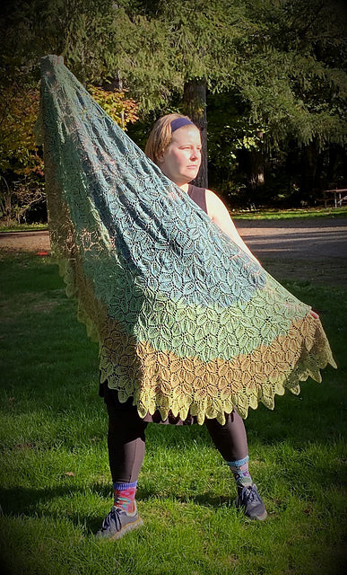 Forest Lace Shawl Knitting Pattern