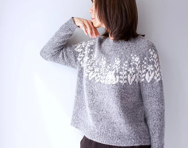 Cat Colorwork Sweater Knitting Pattern