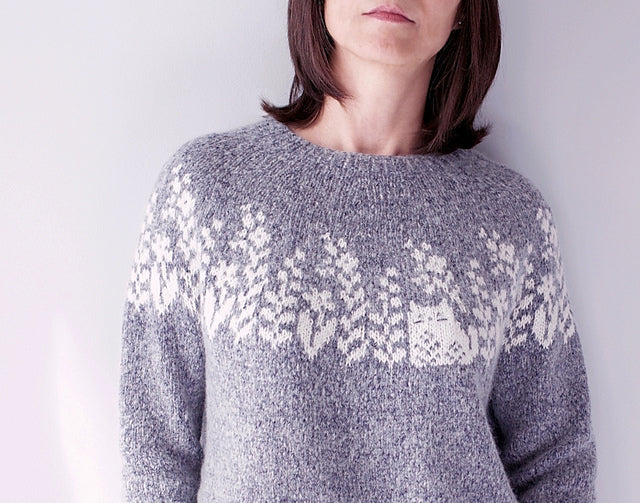 Cat Colorwork Sweater Knitting Pattern