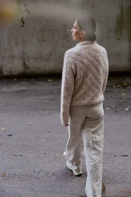 Diamond Texture Sweater Knitting Pattern