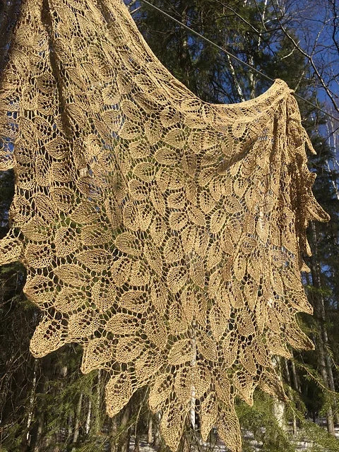 Forest Lace Shawl Knitting Pattern