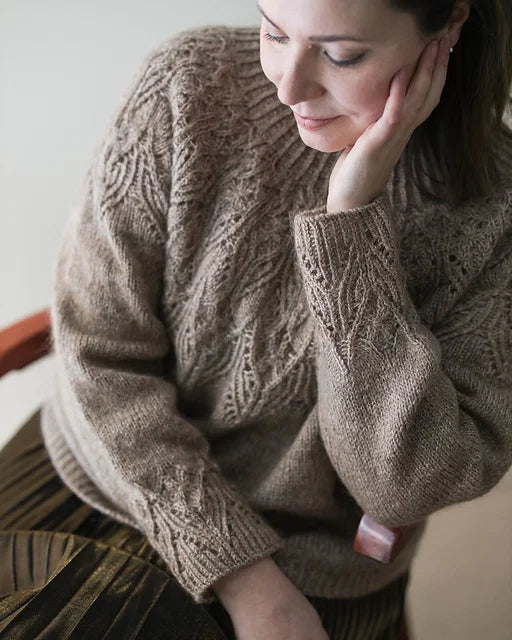 Mohair Lace Sweater Knitting Pattern