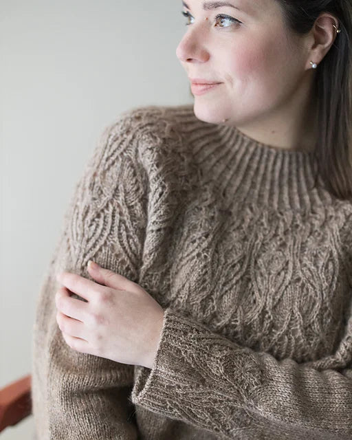 Mohair Lace Sweater Knitting Pattern