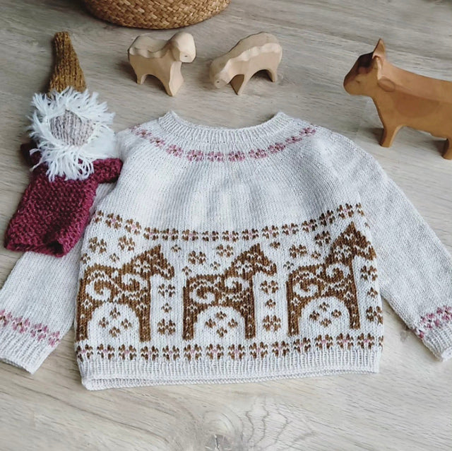Kids Horse Sweater Knitting Pattern