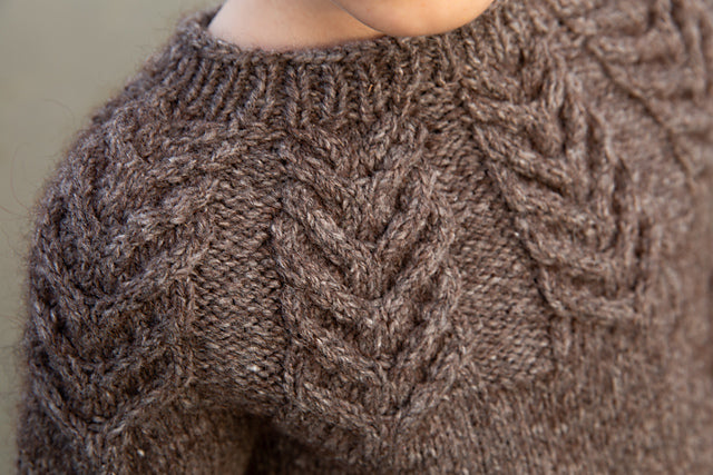 Winter Cable Sweater Knitting Pattern