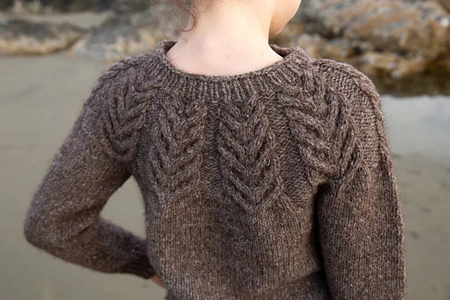 Winter Cable Sweater Knitting Pattern