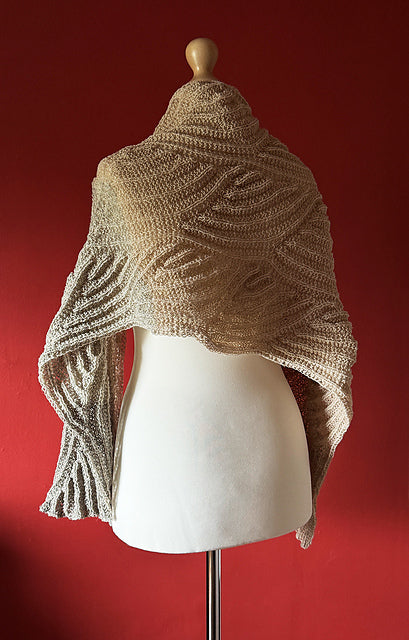 Textured Wrap Shawl Knitting Pattern