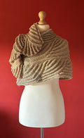 Textured Wrap Shawl Knitting Pattern