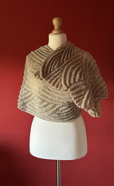 Textured Wrap Shawl Knitting Pattern