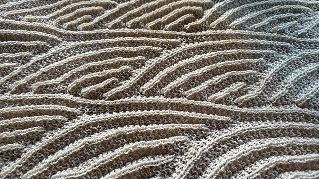 Textured Wrap Shawl Knitting Pattern